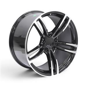 19″ NS-30 5/120 Black Machine Face Alloy Wheels