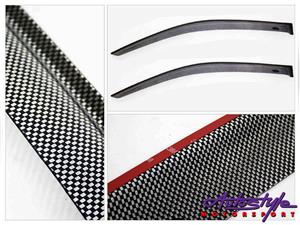 Carbon Look Windshields for Mitsubishi Triton 2017+ (Rear windows only)