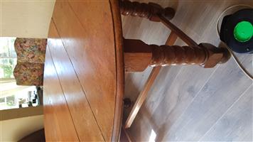Old oak table and 4chairs