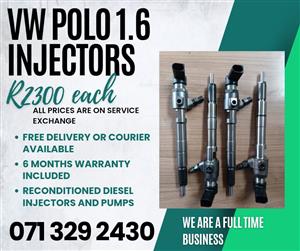 VW POLO 1.6 INJECTORS FOR SALE WITH WARRANTY 