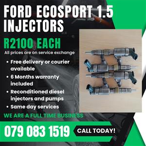 FORD ECOSPORT 1.5 INJECTORS FOR SALE WITH WARRANTY 