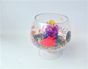 Round Clear Glass Vase Fish Tank Ball Bowl Flower Planter Terrarium