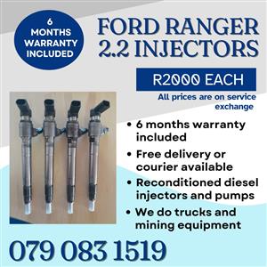 FORD RANGER 2.2 INJECTORS FOR SALE WITH WARRANTY 