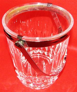 Vintage French "Cristal D'Arques" Lead Crystal Ice Bucket