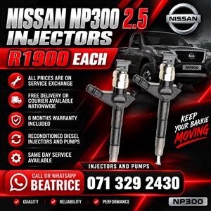 NISSAN NP300 2.5 INJECTORS FOR SALE WITH WARRANTY INCLUDED 