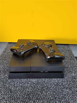 Sony PlayStation 4 Slim Console bundled with 2 controllers