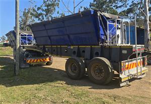 T793/ T795- 2015 AFRIT TUBMASTER FRONT & REAR LINK SIDE TIPPER TRAILER
