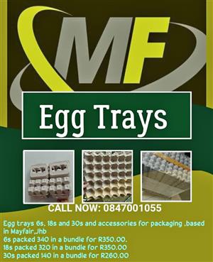 Egg trays empty  30s (new)