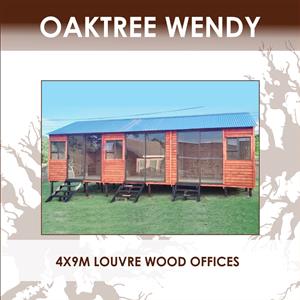 4x9m louver wood offices