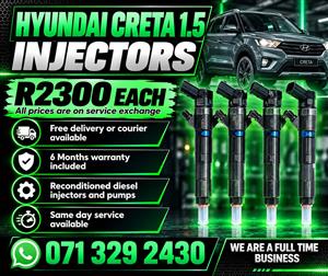 HYUNDAI CRETA 1.5 INJECTORS FOR SALE WITH WARRANTY 