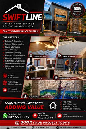 Property Maintenance Our services. Building and Renovations 