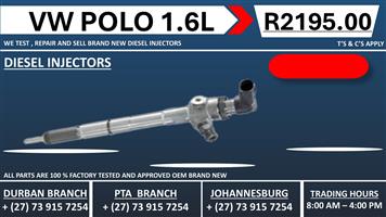 Vw Polo 1.6L Diesel Injectors 