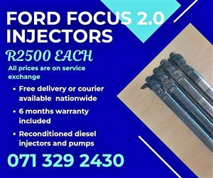 FORD FOCUS 2.0 INJECTORS FOR SALE WITH WARRANTY