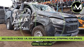 2022 ISUZU D-MAX VCROSS 1.9 Ddi 6-SPEED 4x4 MANUAL (STRIPPING FOR PARTS)