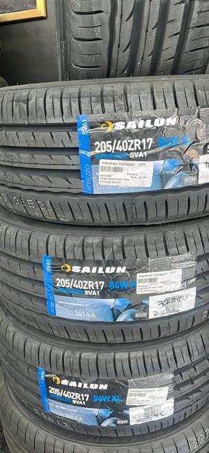 205/40/17 tyres available kustomkings