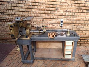 Emco star combination woodworking machine on table.