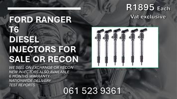 FORD RANGER 3.2 T6 DIESEL INJECTORS FOR SALE WITH TEST REPORTS 