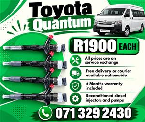 TOYOTA QUANTUM INJECTORS FOR SALE WITH WARRANTY 