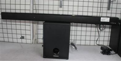 VOLKANO 3905-21 SOUNDBAR WITH REMOTE POWER CABLE AND AUX CABLE S065597A