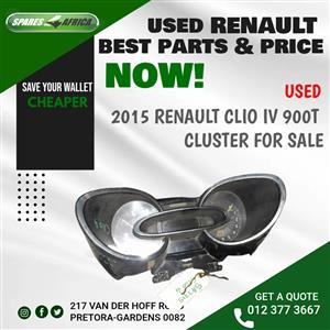 RENAULT CLIO IV 900T 2015 USED INSTRUMENT CLUSTER