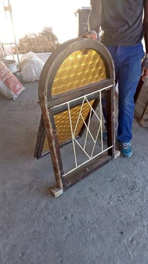 Yellow Stained Glass Window 