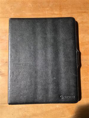 Stylish Capdase Folio Folder Case for Apple iPad 2 in black leather finish
