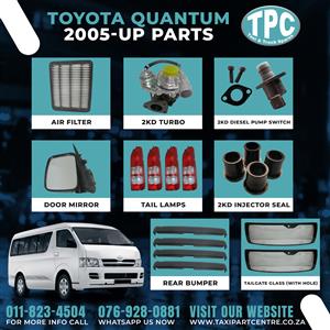 Come get this great deal on our Toyota Quantum 2005-Up Model Parts Available