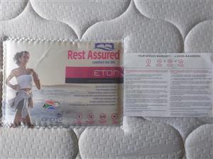 Rest Assured Eton Double Bed in warranty