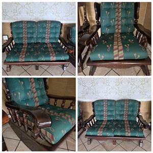 Wooden 6 piece Lounge suite