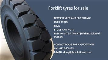 New Forklift tyres