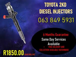 TOYOTA 2KD DIESEL INJECTORS 