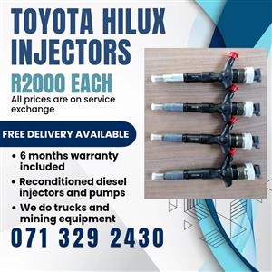 TOYOTA HILUX INJECTORS FOR SALE WITH WARRANTY 