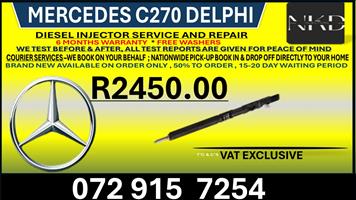 Mercedes C270 Delphi Diesel Injectors 
