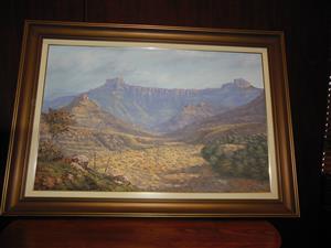 Painting of the Drakensberg 