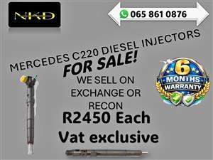 MERCEDES C220 DIESEL INJECTORS FOR SALE WITH WARRANTY TZANEEN