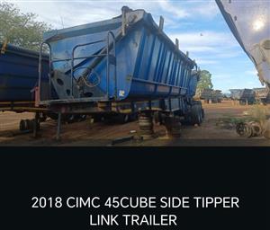 2018 CIMC 45 cube side tipper trailer link
