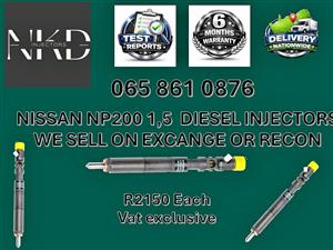 NISSAN NP200 1,5 DIESEL INJECTORS FOR SALE - RECONDITIONED AND NEW PONGOLA