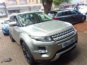 2012 Range Rover Evoque Si4 Service book  Automatic, Petrol 