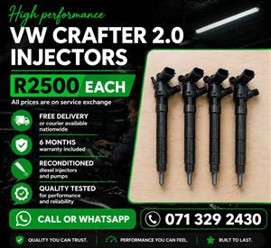 VW CRAFTER 2.0 INJECTORS FOR SALE WITH WARRANTY 