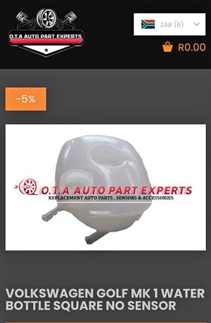 Volkswagen Golf Mk 1 Water Bottle Square No Sensor