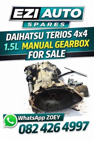 Terios 4x4 1.5 manual gearbox