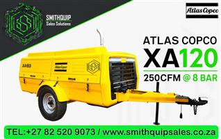 Atlas Copco 250cfm Mobile Diesel Compressor - XA120