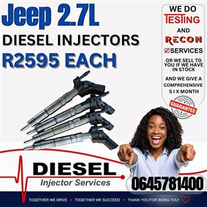 Jeep 2.7 diesel injectors for sale