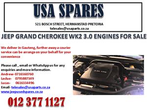 JEEP GRAND CHEROKEE WK2 3.0 ENGINES FOR SALE