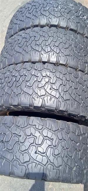 Quality fairly used 265/60/18 BF Goodrich A/T  KO2