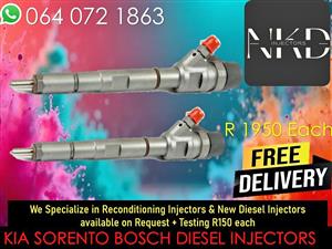 KIA SORENTO DIESEL INJECTORS FOR SALE