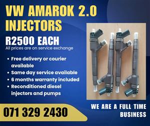 VW AMAROK 2.0 INJECTORS FOR SALE WITH WARRANTY 