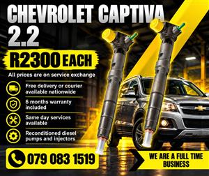 CHEVROLET CAPTIVA 2.2 INJECTORS FOR SALE WITH WARRANTY 