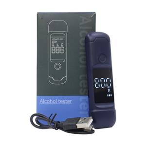 Alcohol Tester High-Accuracy Digital LCD Breathalyzer Analyzer (Blue)