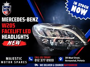  Mercedes-Benz W205 Facelift LED High Performance Headlights for Sale – New